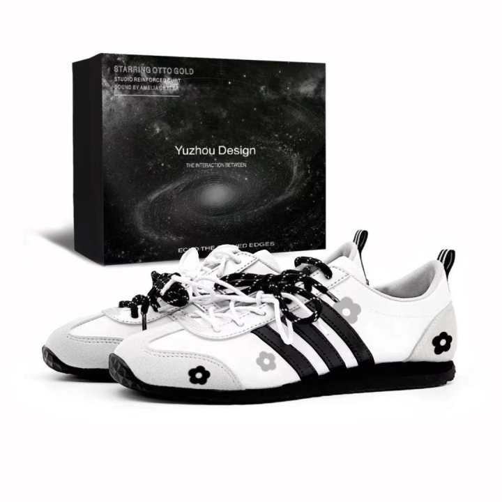 Adidas Adidas VS JOG 2.0 Floral Lightweight Breathable Low top German Army Trainers Unisex