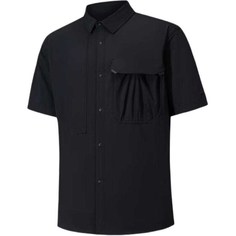 ANTA ANTA Shirts Men's Black Lapel Moderate
