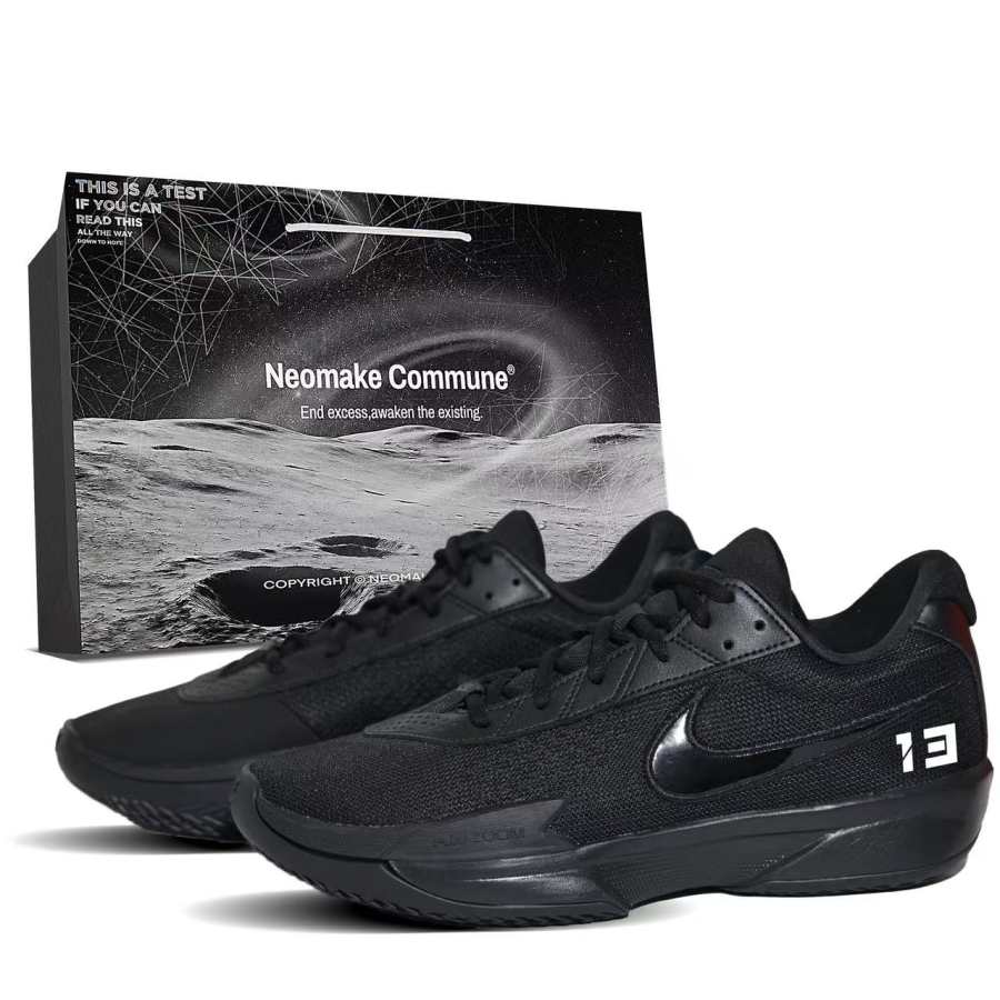 Nike Nike Air Zoom G.T. Cut Academy Slip Resistant Abrasion Resistant Low top Basketball Shoes Men's Black White