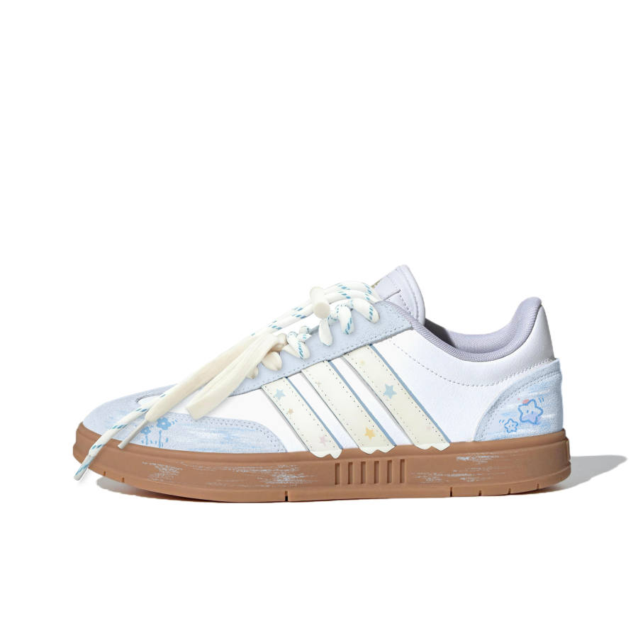 Adidas Adidas Gradas Low top Skateboard Shoes Unisex White Light Blue