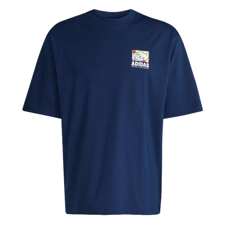 Adidas Adidas T Shirts Men's Dark Indigo Crew Neck