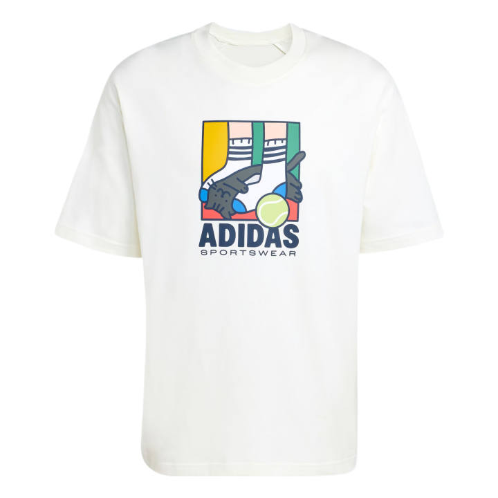 Adidas Adidas T Shirts Men's Jade White Crew Neck