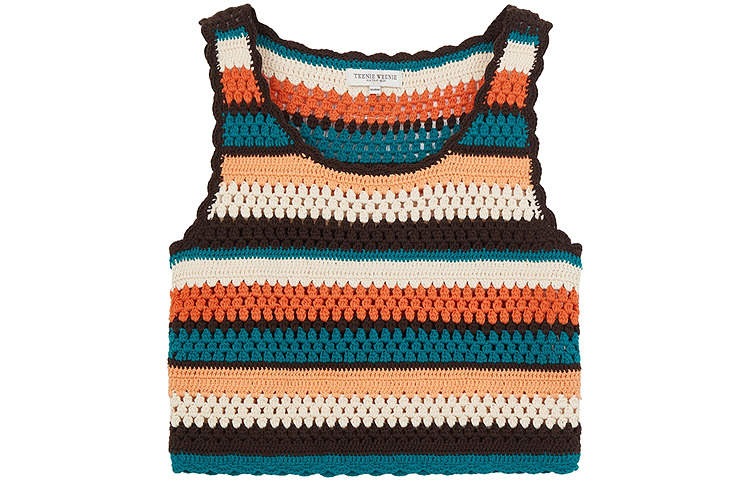 Teenie Weenie Knitwear Women's Brown Crew Neck Moderate Other