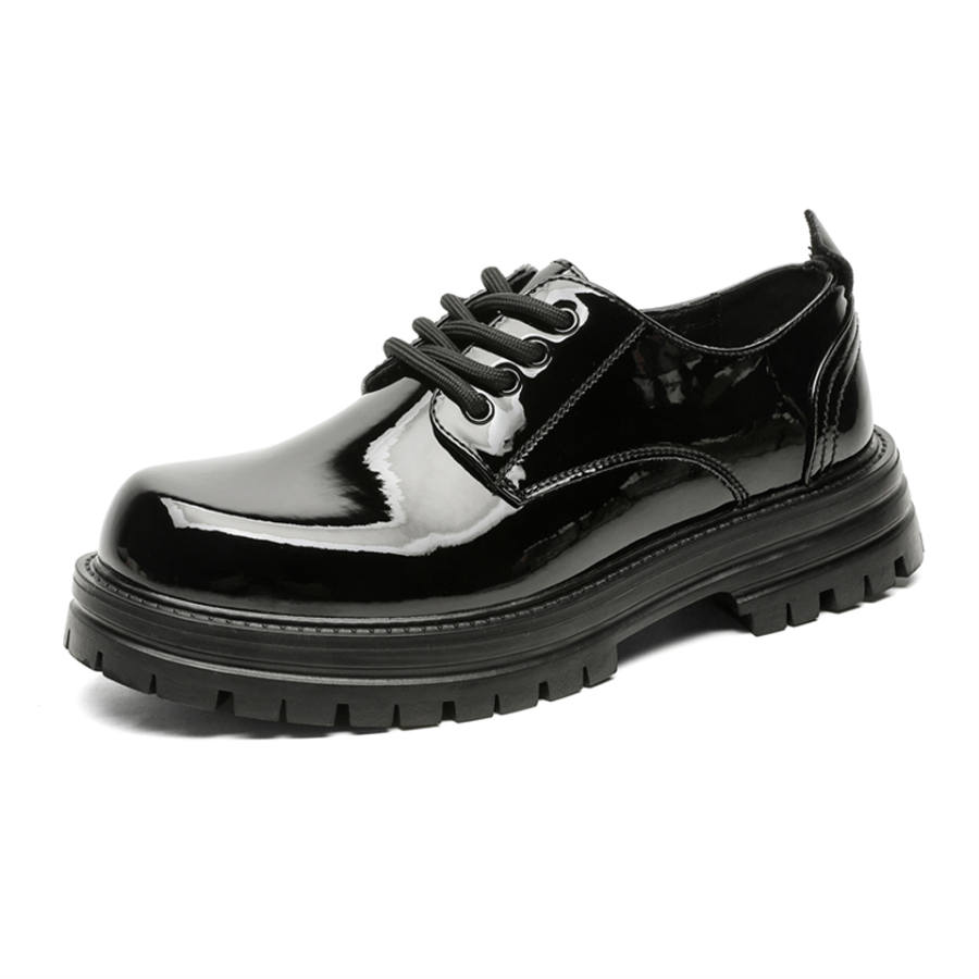 Lanza Dress Shoes Men's Low Top Pure Black