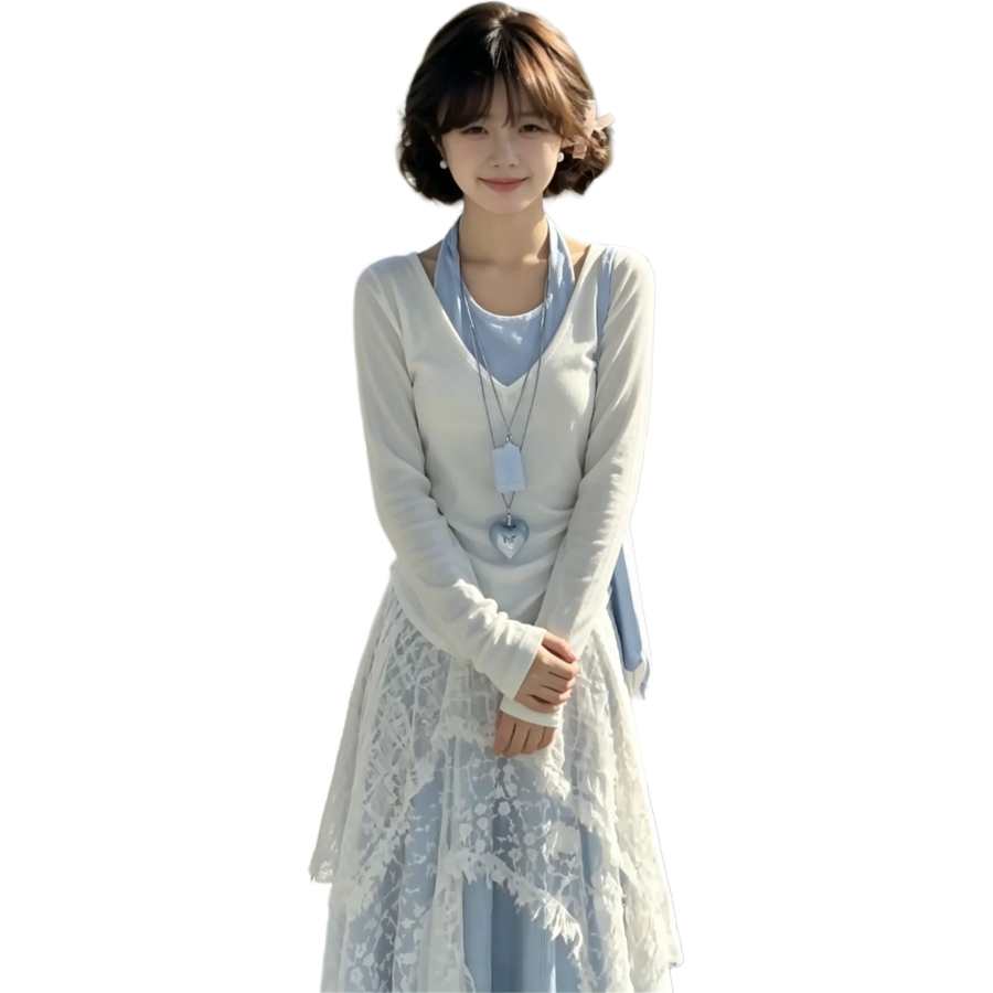 JBBCN Casual Suits Women's V Neck Thin Long