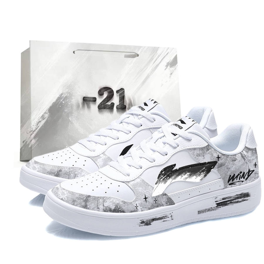 Li-Ning Li Ning Floating Boat Height Increasing Abrasion Resistant Slip Resistant Low top Skateboard Shoes Men's