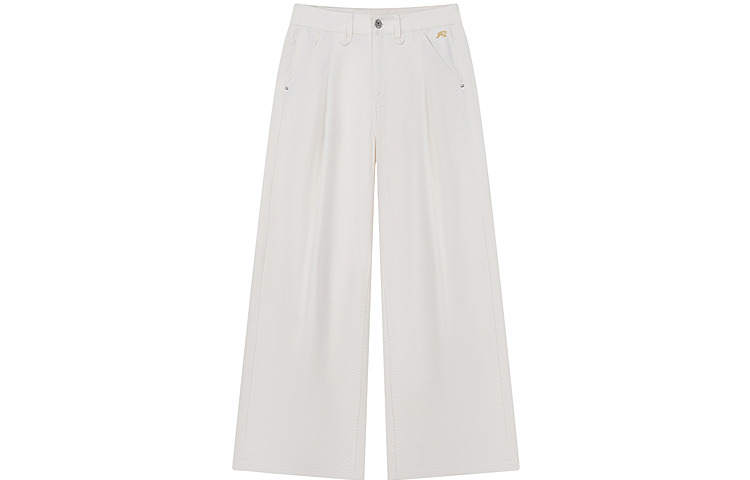 Teenie Weenie Jeans Women's White Moderate Wide Leg Pants