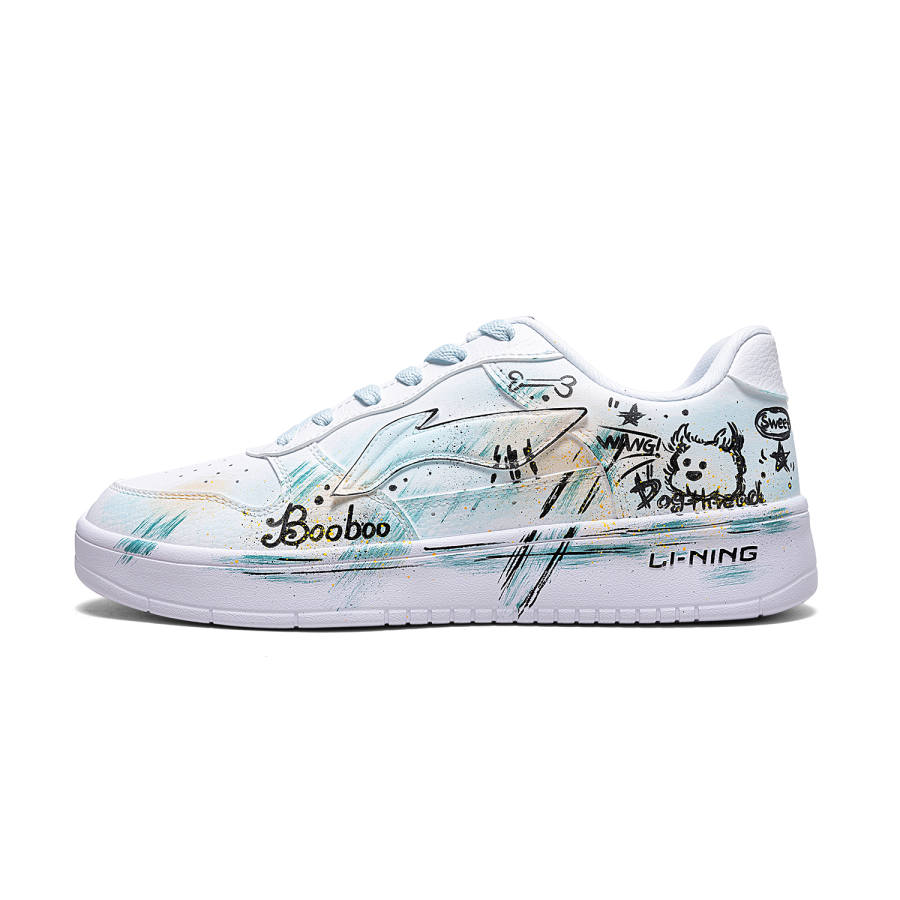 Li-Ning Li Ning Floating Boat Cushioning Lightweight Slip Resistant Low top Skateboard Shoes Men's