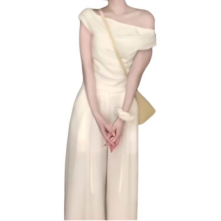 JBBCN T Shirts Women's Apricot Boat Neck Thin Nipped In Waist