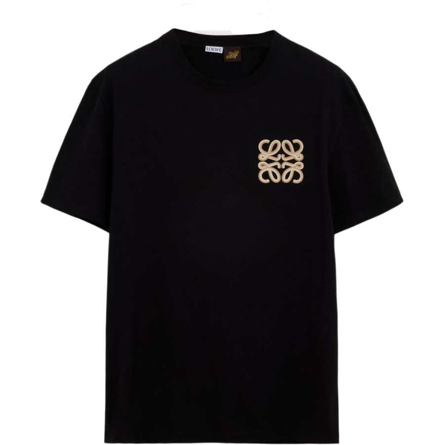LOEWE LOEWE T Shirts Men's Black Crew Neck Moderate