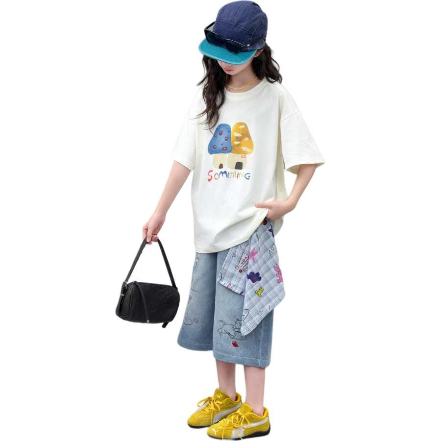 PLANDOO PLANDOO Kids T Shirts Crew Neck Thin
