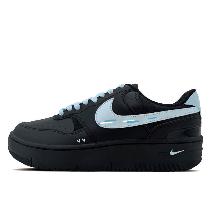 Nike Nike Gamma Force Blue Rhythm Synthetic Leather Abrasion Resistant Low top Skateboard Shoes Unisex Black