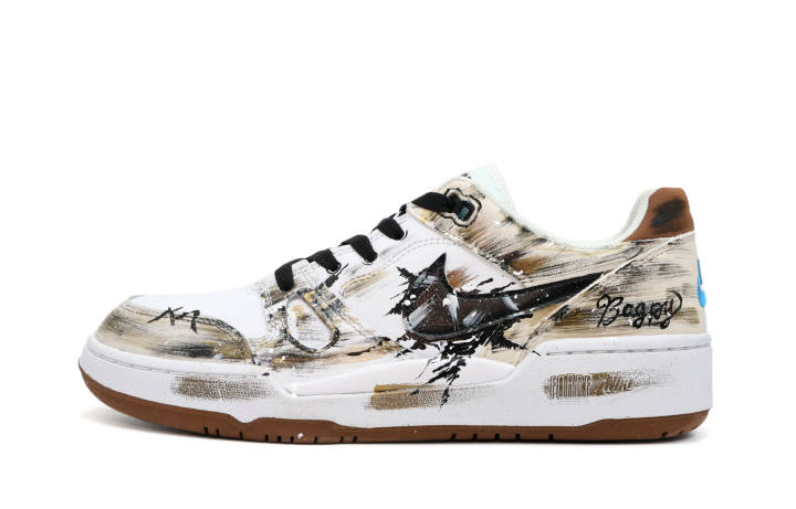 Nike Nike Full Force Slip Resistant Abrasion Resistant Low top Skateboard Shoes Unisex Gold