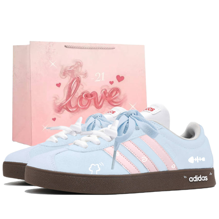 Adidas Adidas VL COURT 2.0 Low top Skateboard Shoes Unisex Blue