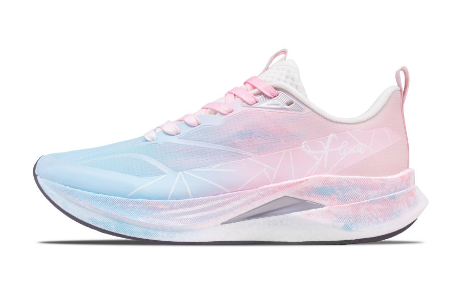 Li-Ning Li Ning Red Hare 9 PRO Running Shoes Women's Low Top Blue, Pink