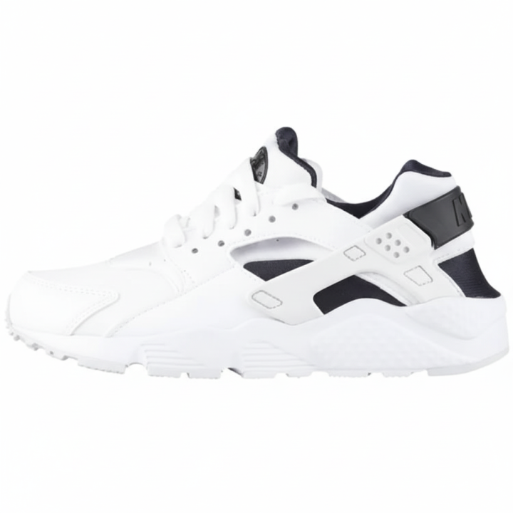 Nike Nike Huarache Run Leather Low top Running Shoes Black White Unisex