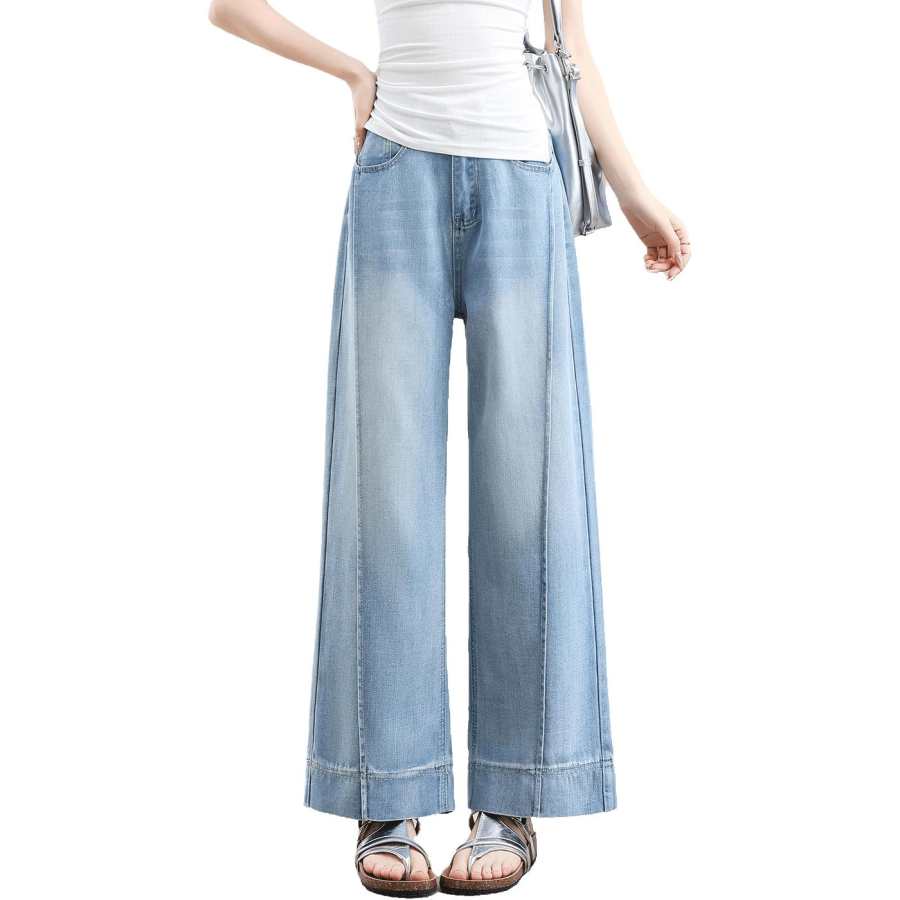 BALENO Jeans Women's Nostalgic Blue Moderate Straight Fit Pants