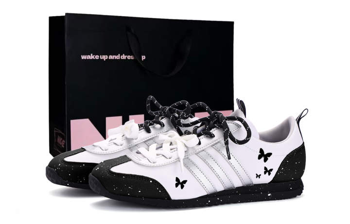 Adidas Adidas VS JOG 2.0 Coverage Slip Resistant Abrasion Resistant Low top German Army Trainers Unisex Silver White