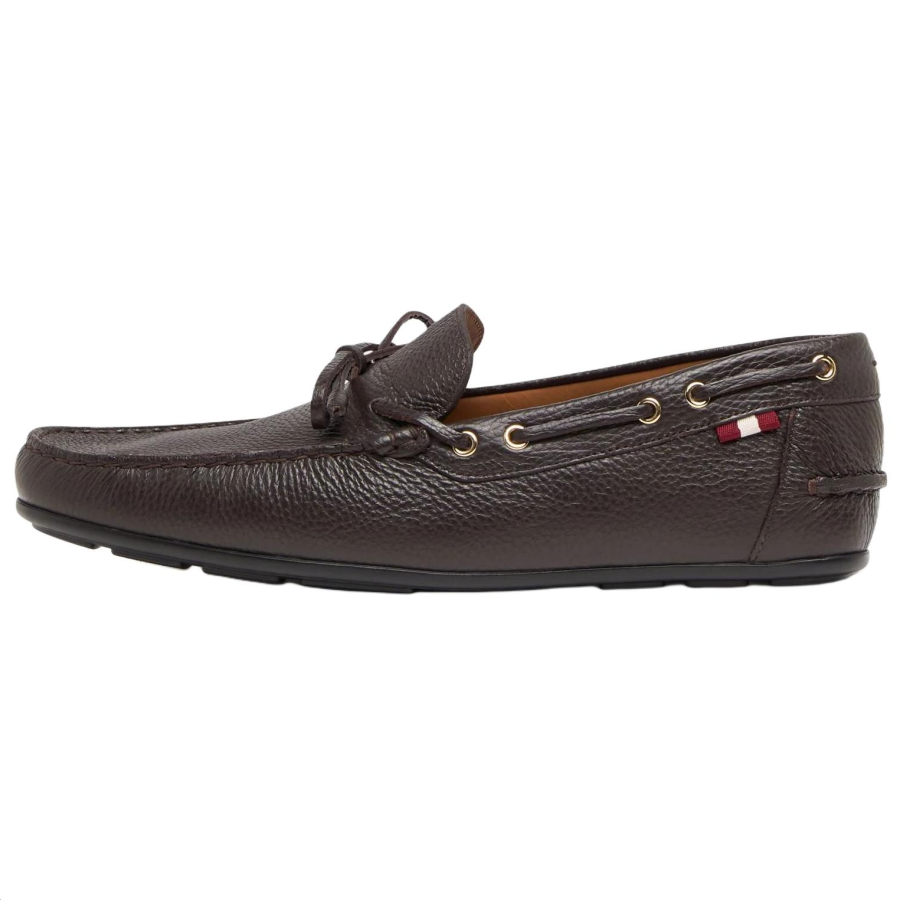 BALLY Clay Leather Casual Leather Shoes Men's Brown
