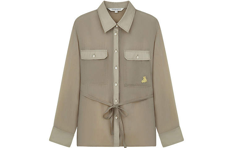 Teenie Weenie Shirts Women's Brown Lapel Moderate Other