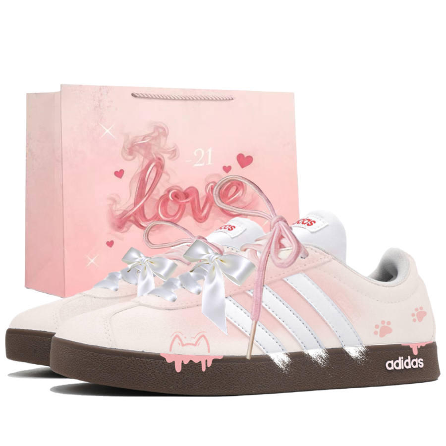 Adidas Adidas VL COURT 2.0 Low top Skateboard Shoes Unisex Pink