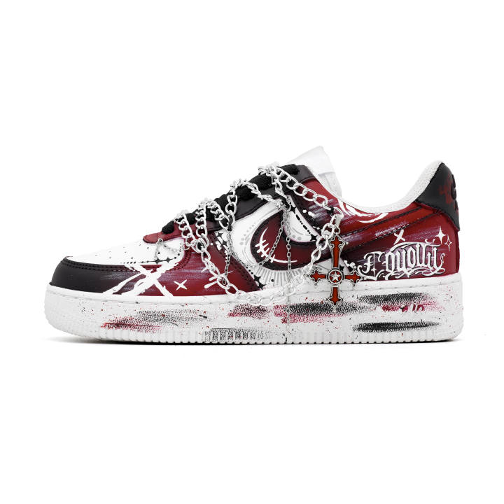 Nike Nike Air Force 1 Gothic Covenant Cow Leather Breathable Cushioning Support Abrasion Resistant Low top Skateboard Shoes