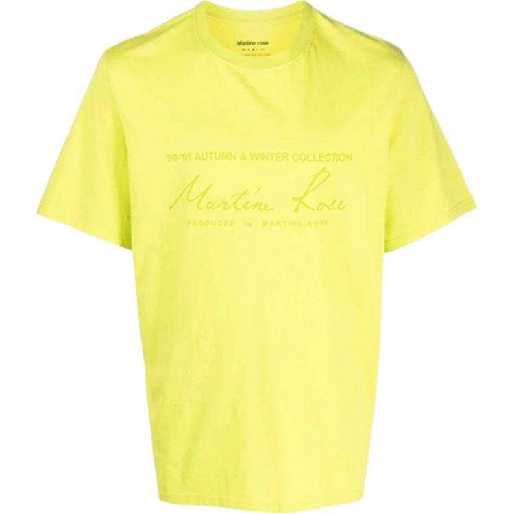 Martine Rose T Shirts Unisex Yellow Crew Neck Moderate