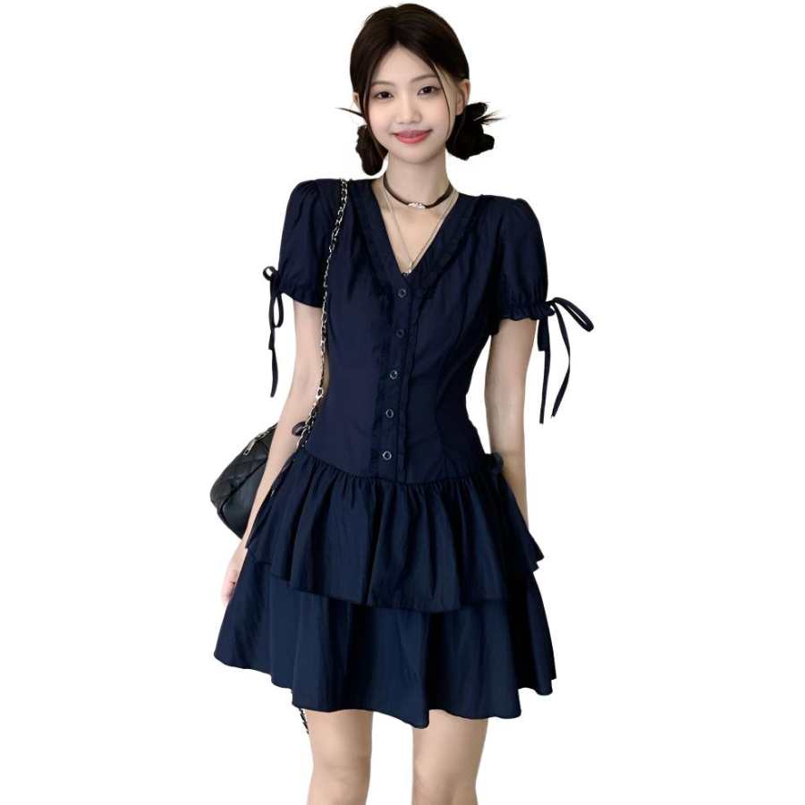 Cotton Gene Short Sleeved Dress Women's