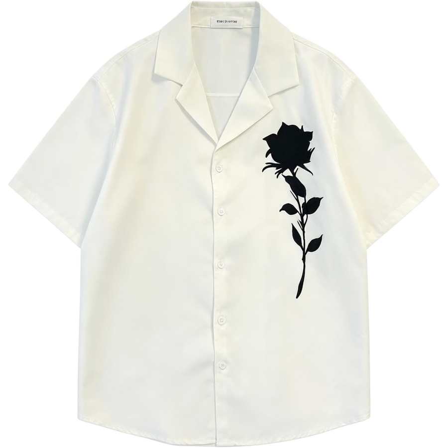 Lnga Landgre Shirts Men's Cuban Collar Thin Other