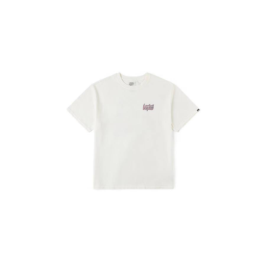 Vans Vans T Shirts Unisex Ecru Crew Neck Moderate