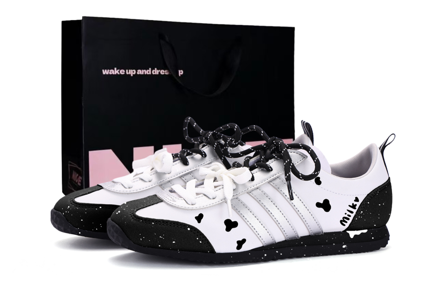 Adidas Adidas VS JOG 2.0 Coverage Slip Resistant Abrasion Resistant Low top German Army Trainers Unisex Silver White