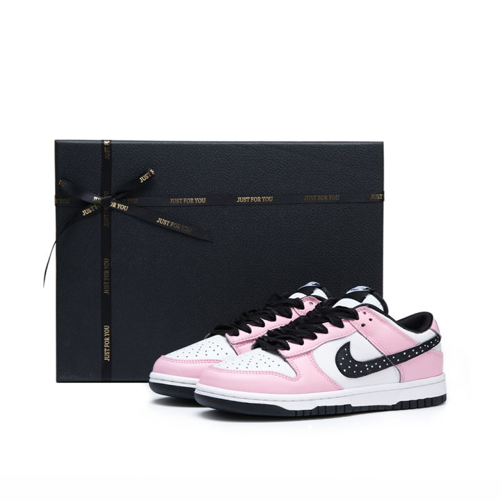 Nike Nike Dunk Leather Low top Kids' Skateboarding Shoes Pink Teenagers