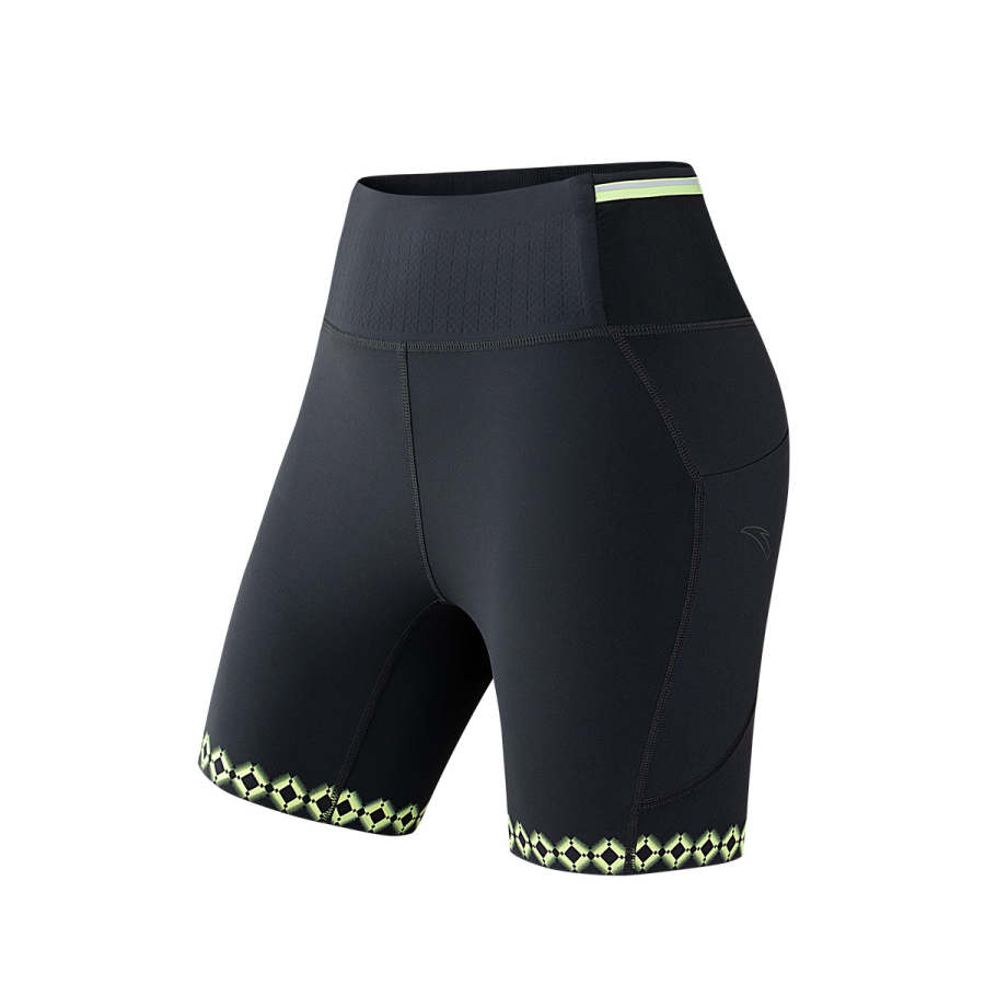 Anta Comfortable Tight Fit Sports Shorts Women's Indigo Ink Gray