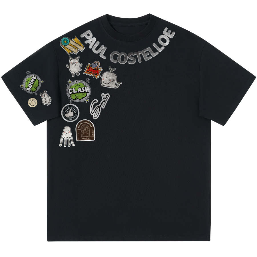 PAUL COSTELLOE T Shirts Unisex Crew Neck Thin Straight Fit