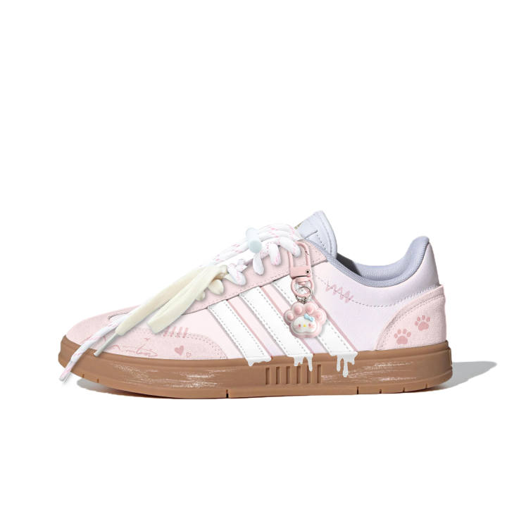 Adidas Adidas Gradas Low top Skateboard Shoes Unisex White Light Pink