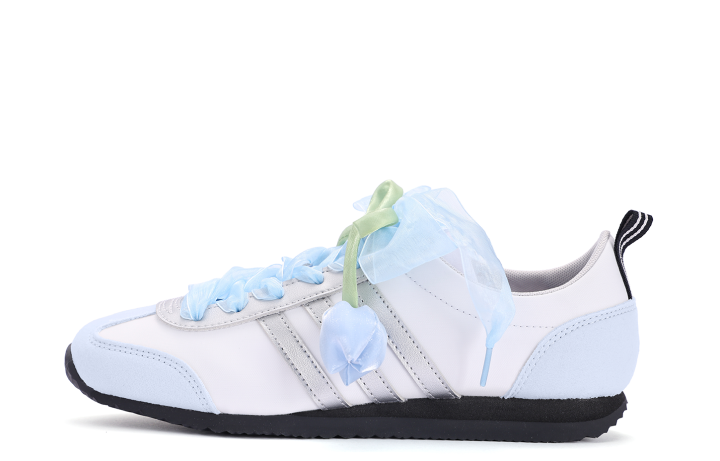 Adidas Adidas VS JOG 2.0 Coverage Slip Resistant Abrasion Resistant Low top German Army Trainers Unisex Blue White