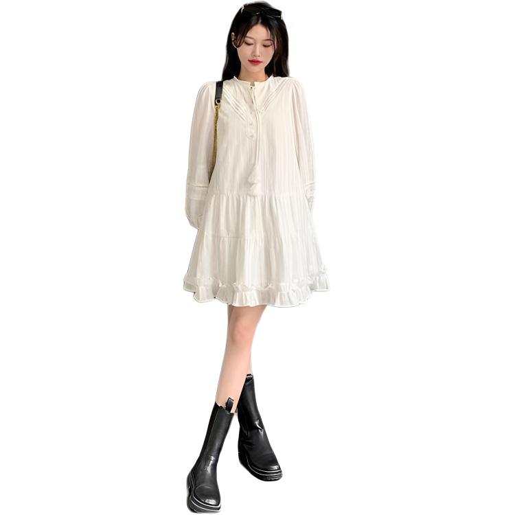 Cotton Gene Long Sleeved Dress Women's