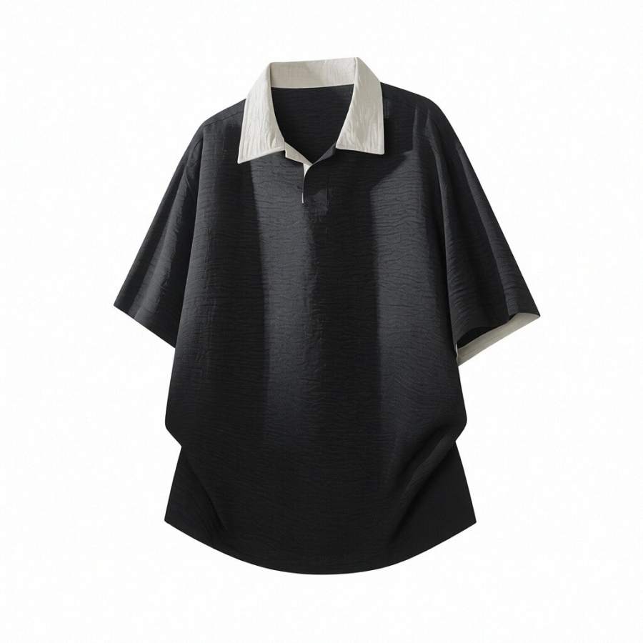 GWAF GWAF T Shirts Men's Lapel Moderate