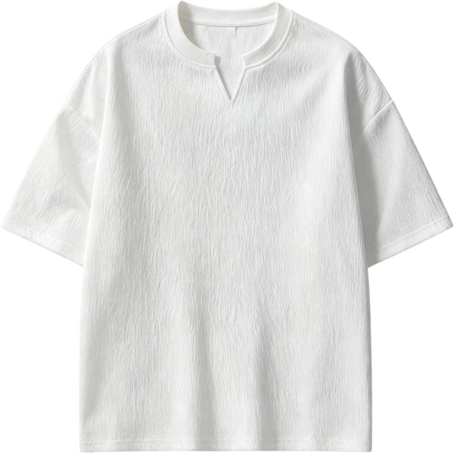 Lnga Landgre T Shirts Men's V Neck Thin Straight Fit