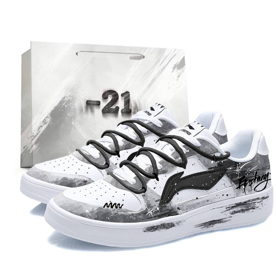 Li-Ning Li Ning Floating Boat Height Increasing Abrasion Resistant Slip Resistant Low top Skateboard Shoes Men's