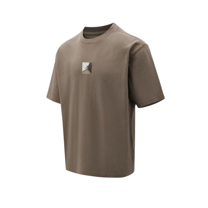Jordan Jordan T Shirts Men's Brown Crew Neck Moderate