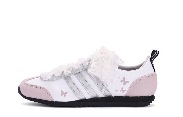Adidas Adidas VS JOG 2.0 Coverage Slip Resistant Abrasion Resistant Low top German Army Trainers Unisex Pink White