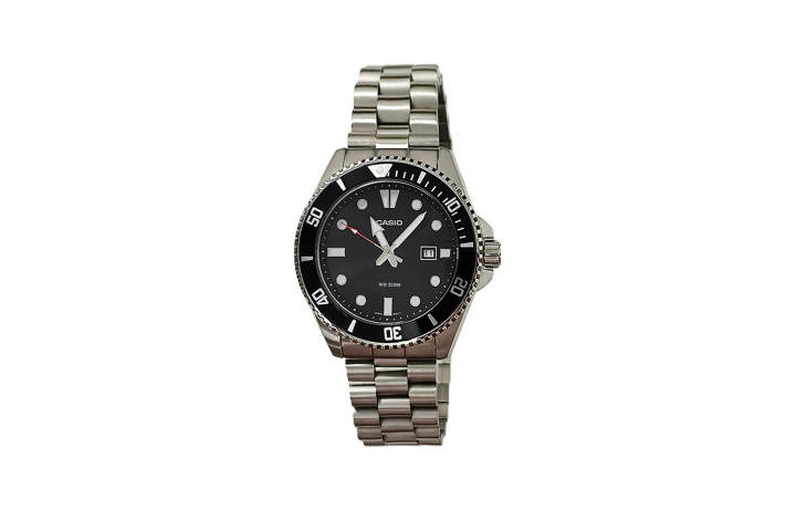 CASIO CASIO Custom Collection Quartz Movement Stainless Steel Strap Watch Men's Watches Black Dial