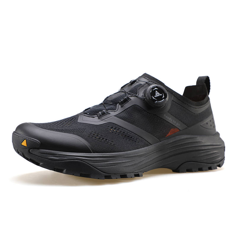 HUMTTO Cushioning Rebound Abrasion Resistant Lightweight Breathable Slip Resistant Low top Outdoor Shoes Men's Black