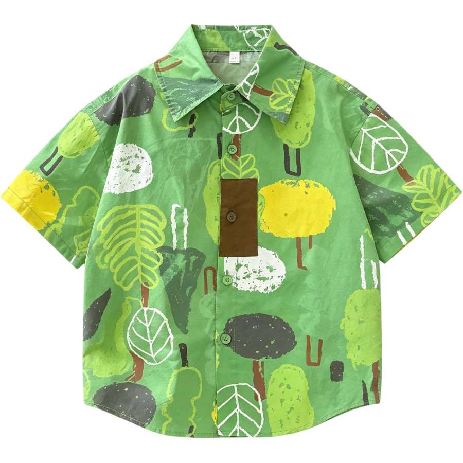 Disney Disney Kids Casual Shirts Lapel Thin
