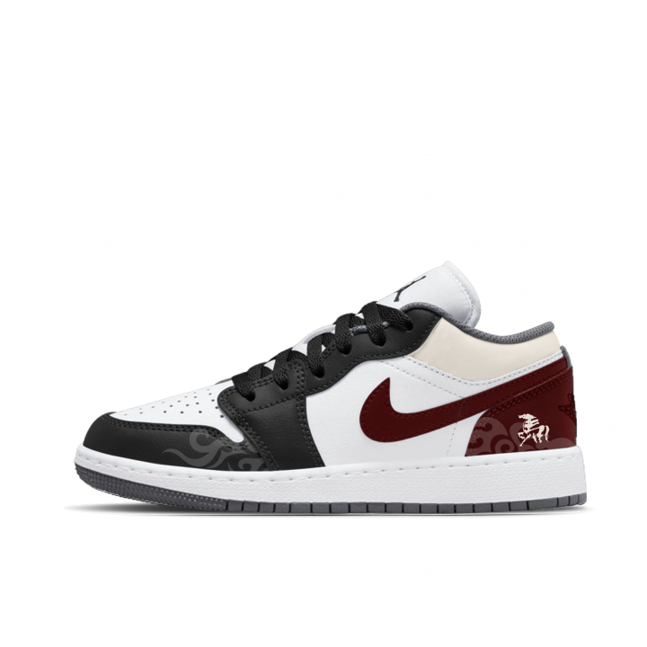 Jordan Jordan Air Jordan 1 Scarlet Horse Treading The Clouds Slip Resistant Abrasion Resistant Low top