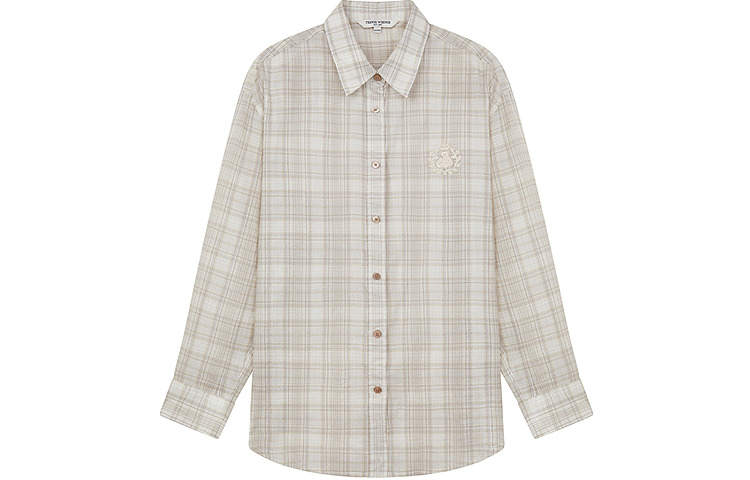 Teenie Weenie Shirts Women's Light Khaki Lapel Moderate Other