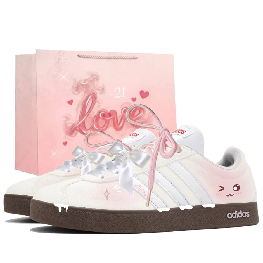 Adidas Adidas VL COURT 2.0 Low top Skateboard Shoes Unisex Pink