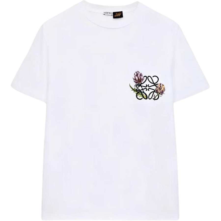 LOEWE T Shirts Women's White Crew Neck Moderate