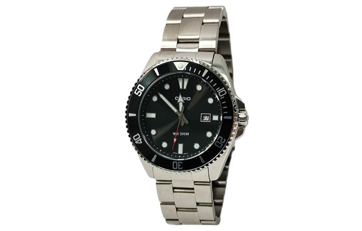 CASIO CASIO Custom Collection Quartz Movement Stainless Steel Strap Watch Men's Watches Black Dial